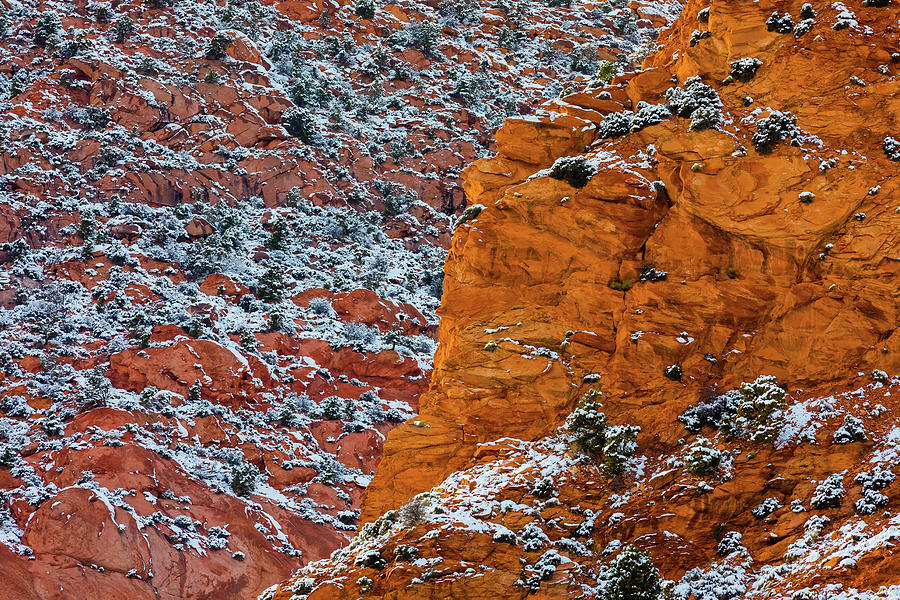 Canyon Snow Abstract IIi Photograph