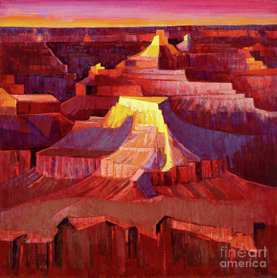 Canyon Sunrise Painting by Michael Stoyanov - Fine Art America