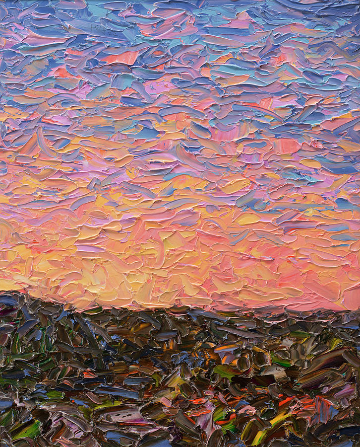 Canyon Sunset Painting by James W Johnson