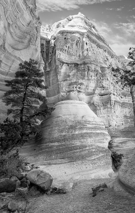 Canyon Trail Kasha-katuwe Tent Rocks National Monument New Mexico Bw Photograph