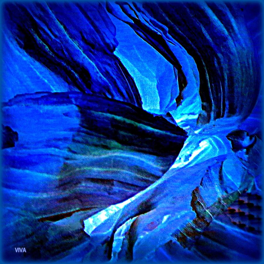 Canyonlands Blue Abstract Photograph by VIVA Anderson