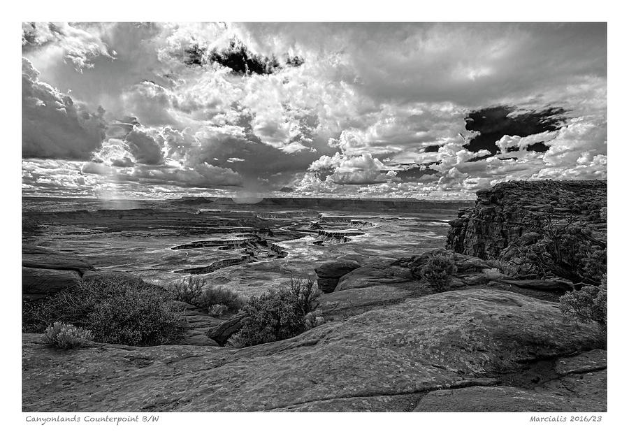 Canyonlands Counterpoint B/W The Signature Series Photograph by Angelo Marcialis
