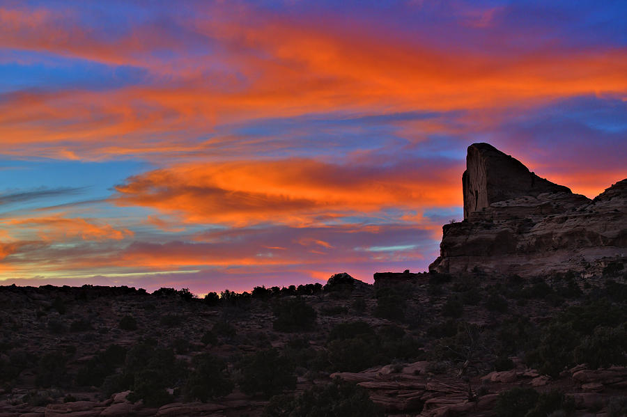 Canyonlands National Park Photograph - Canyonlands Formations At Sunset by Stephen Vecchiotti