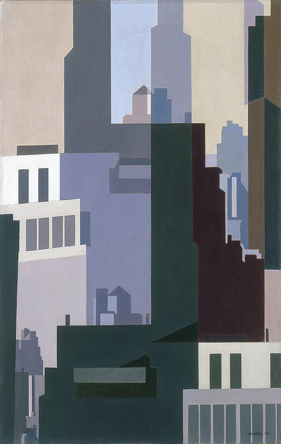 Canyons Painting by Charles Sheeler