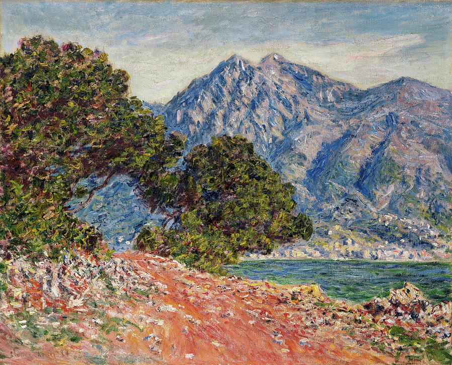 Claude Monet Painting - Cap Martin by MotionAge Designs