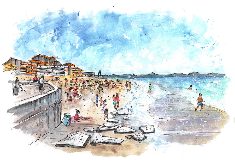Beach Painting - Capbreton 06 by Miki De Goodaboom