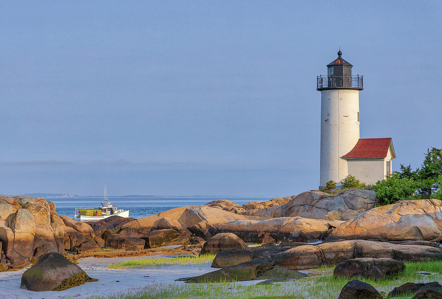 Cape Ann Lighthouses Annisquam Lighthouse Photograph by Juergen Roth