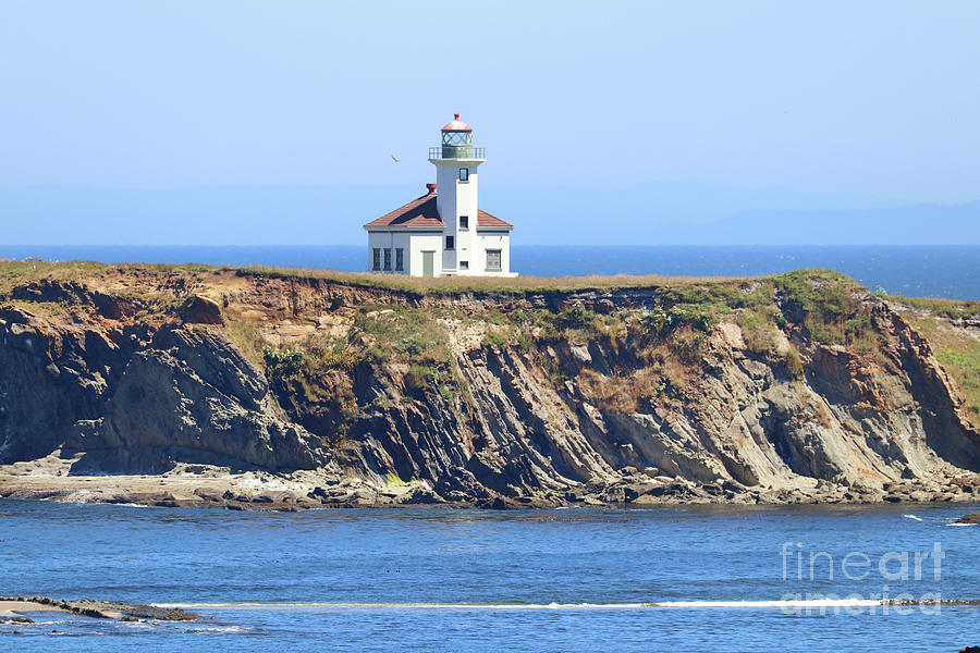 Cape Arago Lighthouse Oregon Coast  2303 Photograph by Jack Schultz