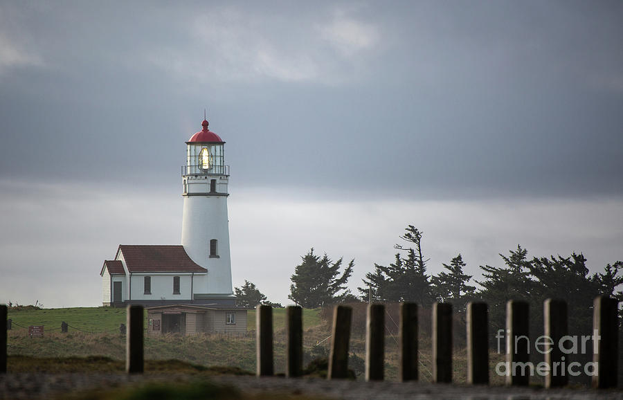 Lighthouse Photograph - Cape Blanco Lighthouse - 1091 by Stephen Parker