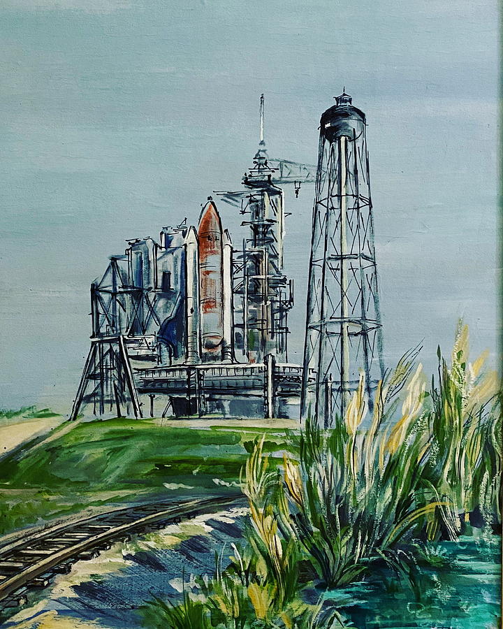 Cape Canaveral Painting by Lily Spandorf