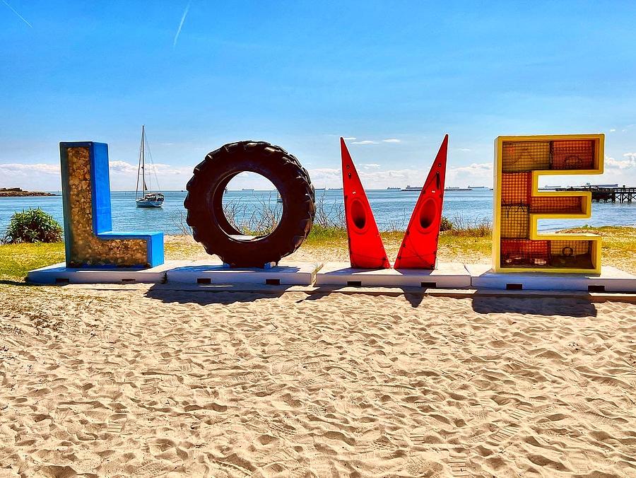 Cape Charles Love Sign Photograph by Stephen Dorton