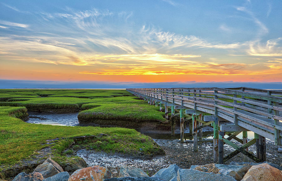 Cape Cod Bass Hole Boardwalk Photograph by Juergen Roth
