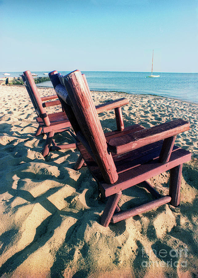 Cape Cod Beach Chairs Digital Art by Anthony Ellis