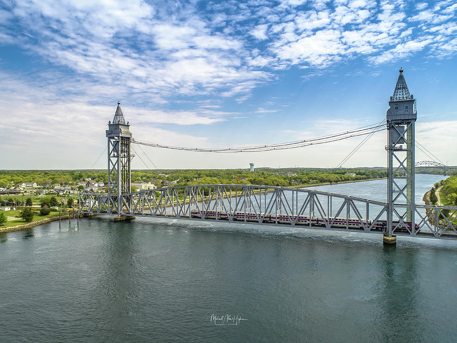 Cape Cod Canal Train Bridge Photograph by Veterans Aerial Media LLC
