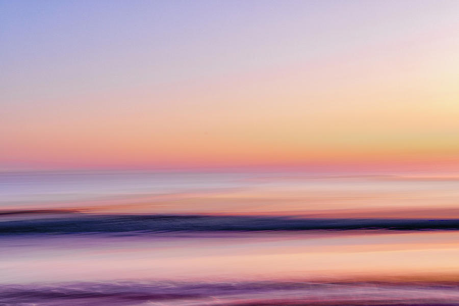 Cape Cod First Encounter Beach Sunset ICM Abstraction Photograph by Juergen Roth