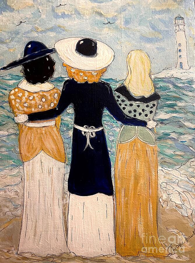 Cape Cod Ladies Painting by Jacqui Hawk