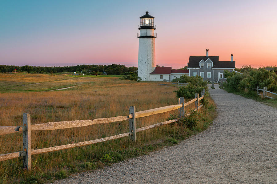 Cape Cod Lighthouse Truro Massachusetts at Dusk Photograph by Photos by Thom - Thomas Schoeller Photography