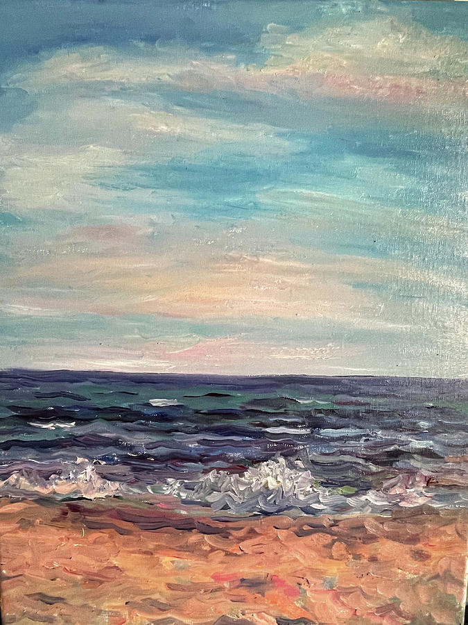Cape cod ocean Painting by Beth Riso