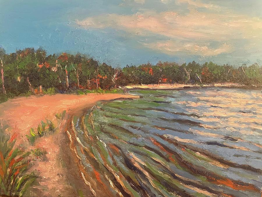Cape Cod Pond Painting by Beth Riso