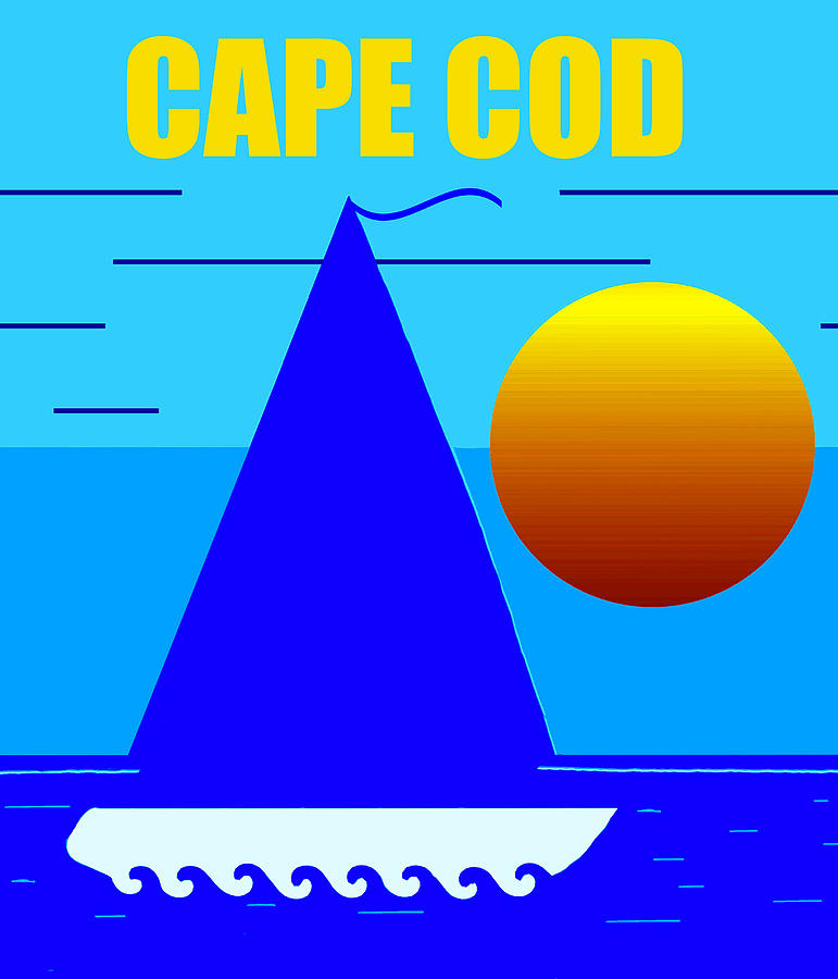 Cape Cod sailing Mixed Media by David Lee Thompson