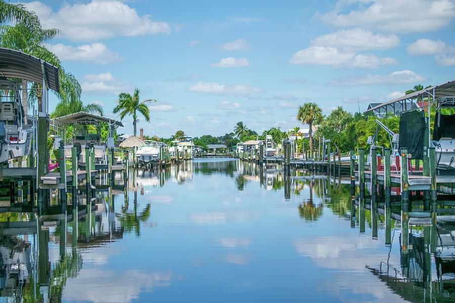 Cape Coral Canals Photograph by Mary Ann Artz