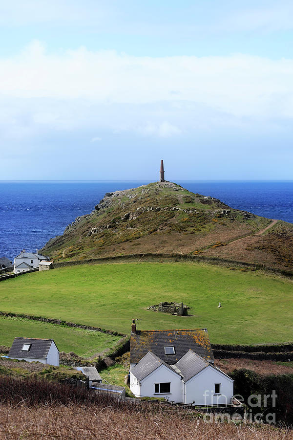 Cape Cornwall and St Helens Oratory Photograph by Terri Waters