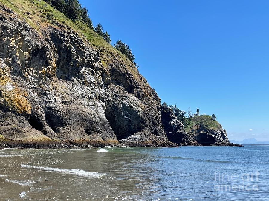 Cape Disappointment Cliffs Photograph by Carol Groenen