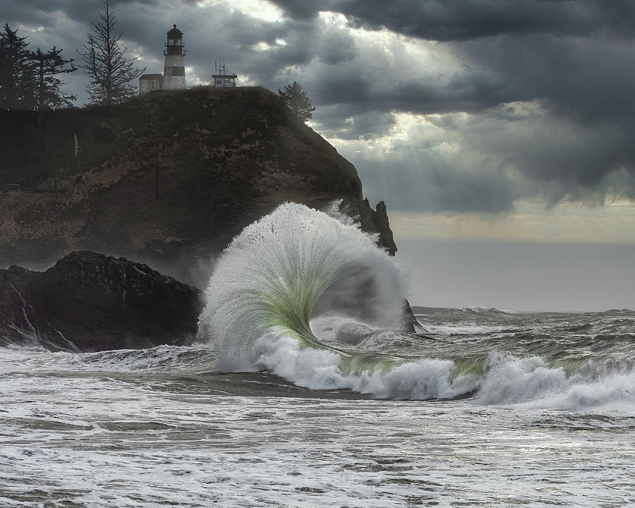 Winter Photograph - Cape Disappointment by Thomas Hall