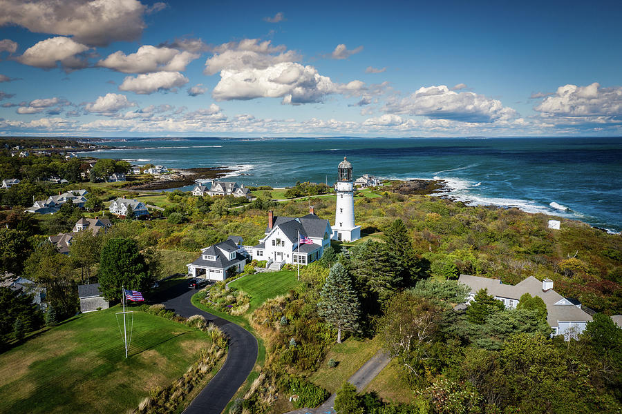 Cape Elizabeth and the lighthouse Photograph by Alexey Stiop