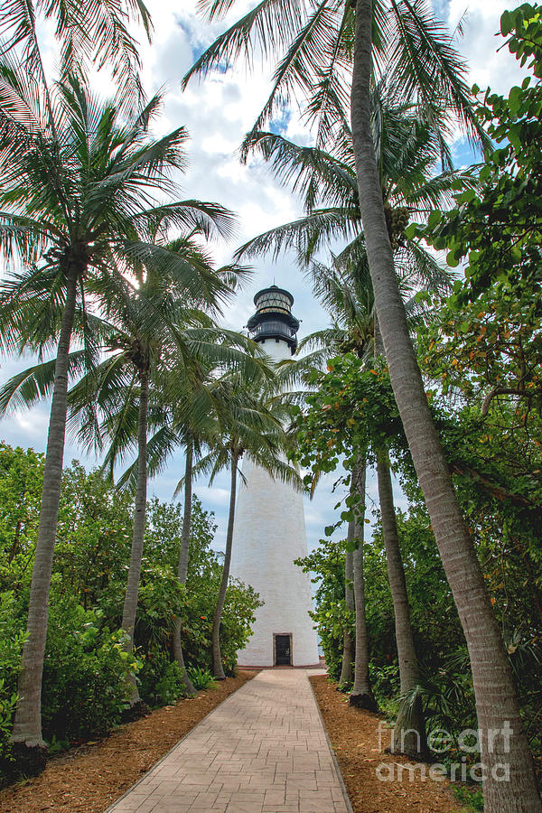 Cape Florida Lighthouse on Key Biscayne Photograph by Beachtown Views