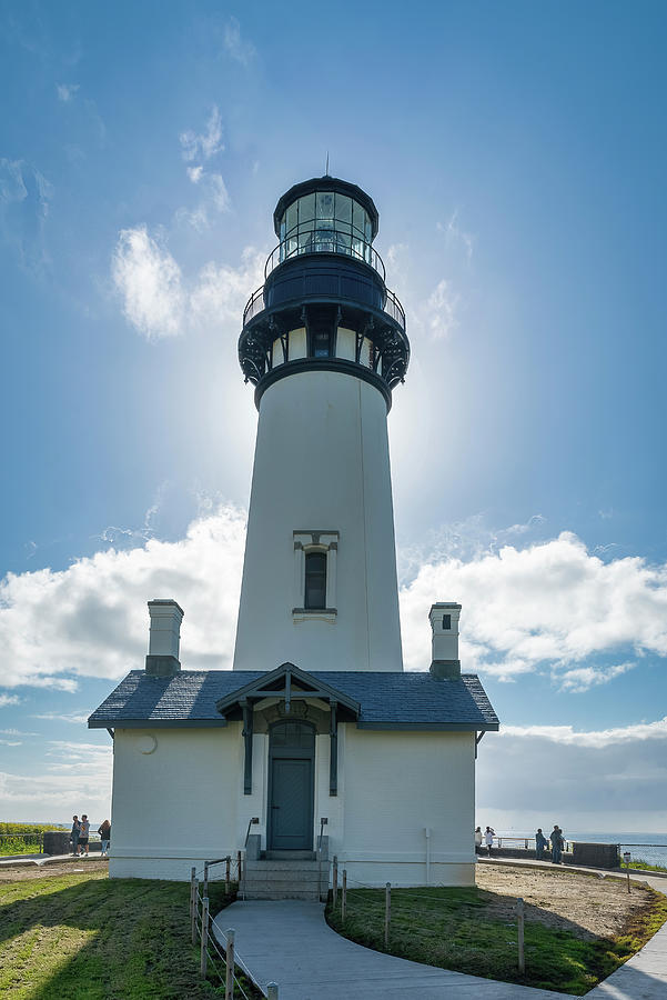 Cape Foulweather Lighthouse in Bright Sun Newport OR USA Photograph by ...