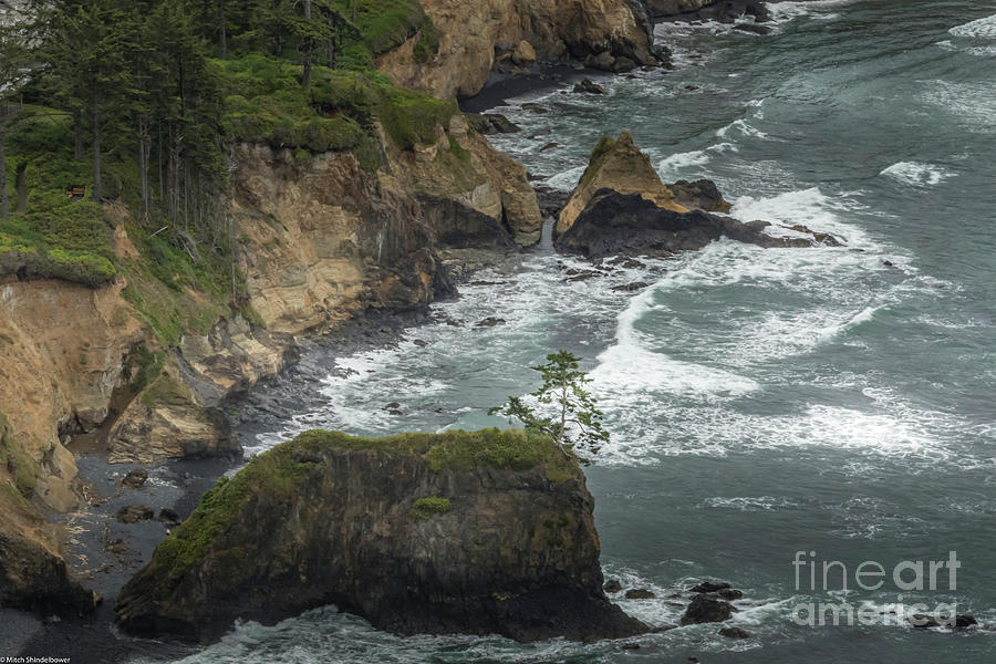 Cape Foulweather Photograph - Cape Foulweather Oregon by Mitch Shindelbower