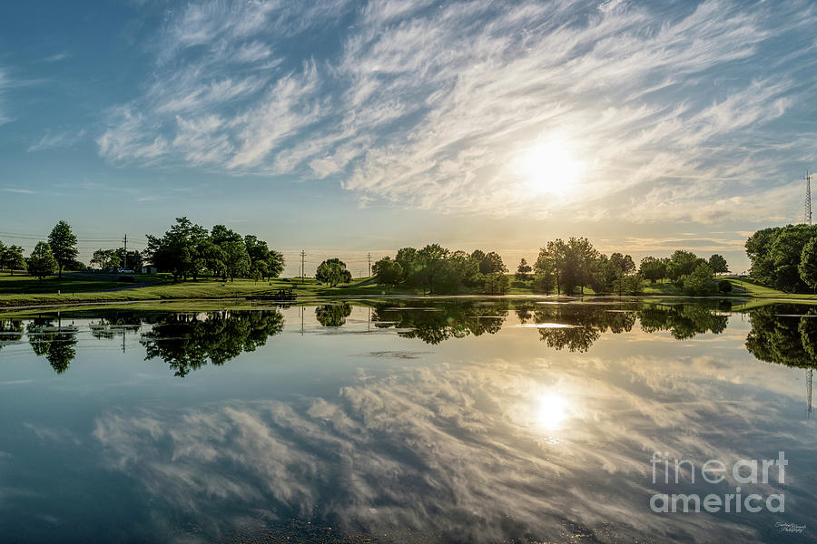 Cape Girardeau County Park Lake Sunset Photograph by Jennifer White