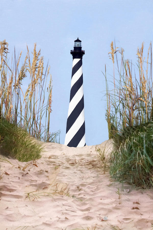Cape Hatteras Lighthouse OBX Outerbanks Mixed Media by Sandi OReilly