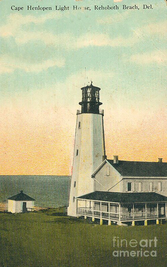 Cape Henlopen Light Circa 1915 Photograph by Skip Willits | Fine Art ...