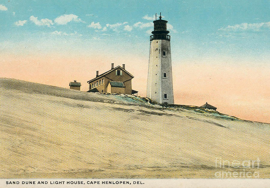 Cape Henlopen Lighthouse Circa 1920 Photograph by Skip Willits