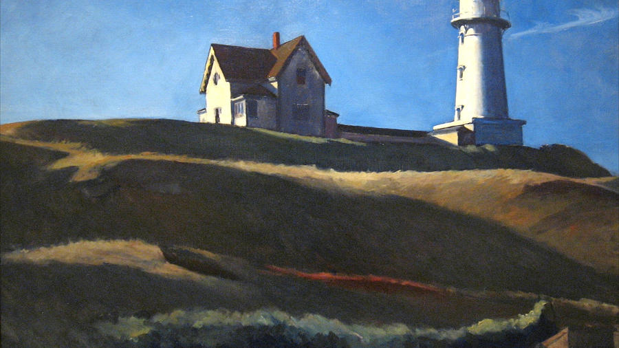 Edward Hopper Cape Cod Lighthouse Beach Dune Painting Painting by Art