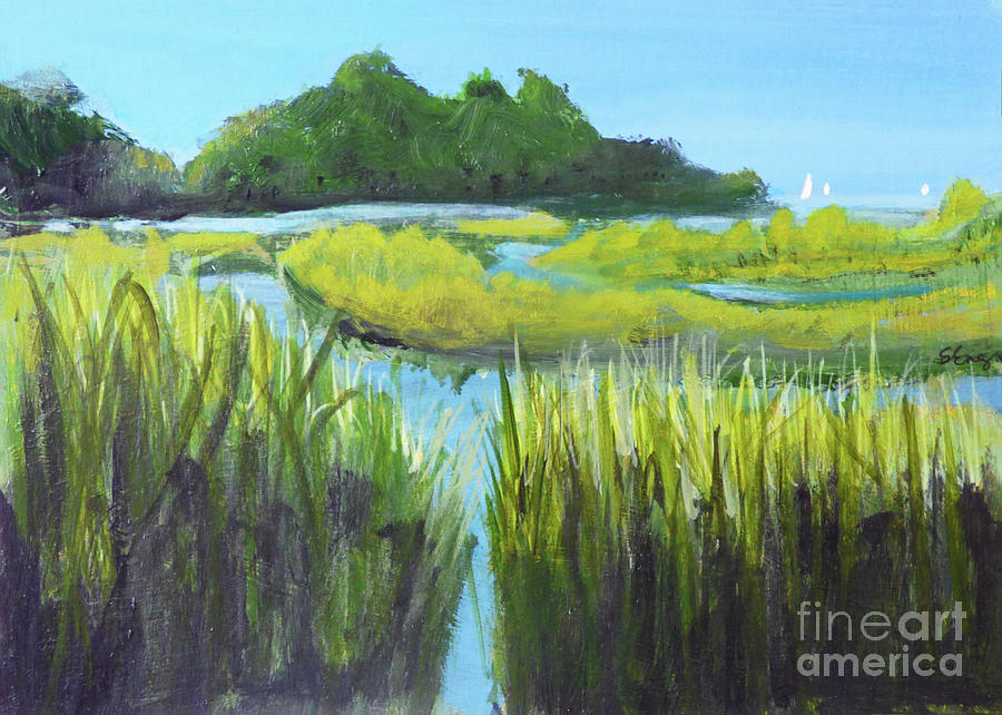 Cape Marsh Painting by Sharon Williams Eng