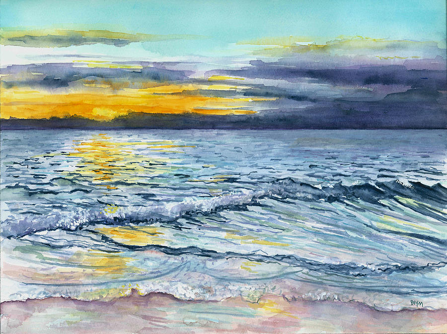 Cape May at dusk Painting by Clara Sue Beym