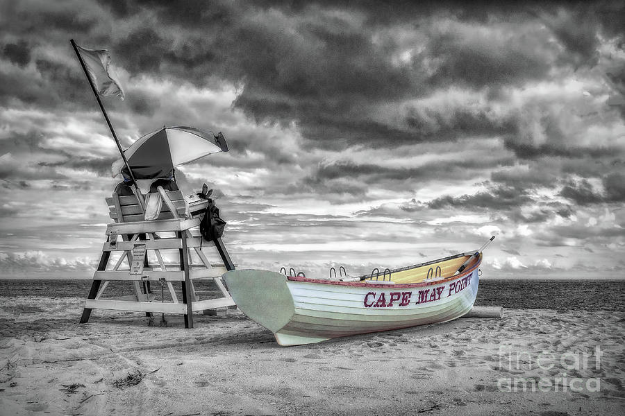 Cape May Beach Lifeguard Stand Photograph by Nick Zelinsky Jr