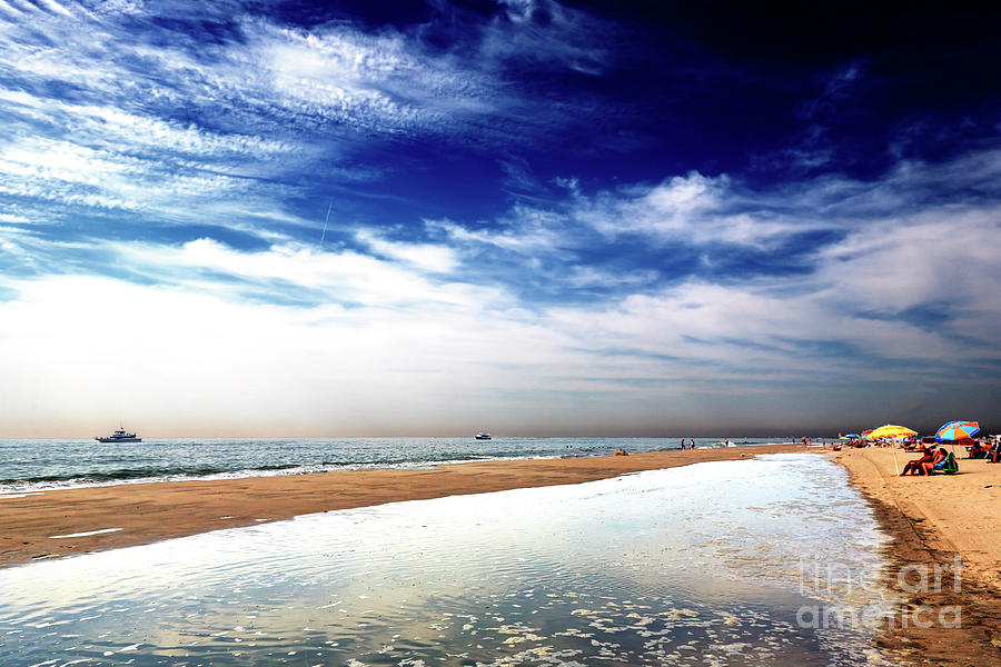 Cape May Beach View in New Jersey Photograph by John Rizzuto