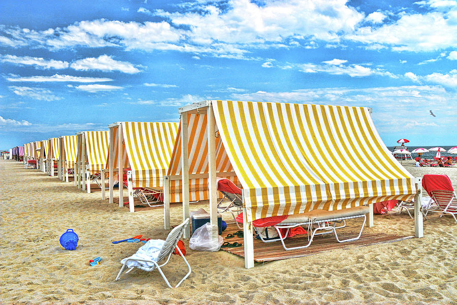 Cape May Cabanas 2 Photograph by Allen Beatty