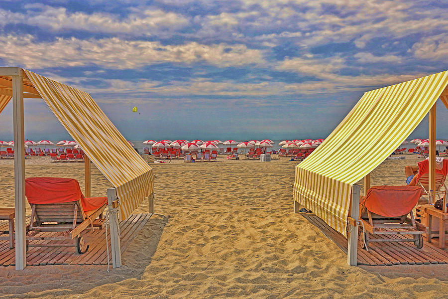 Cape May Cabanas 3 Photograph by Allen Beatty