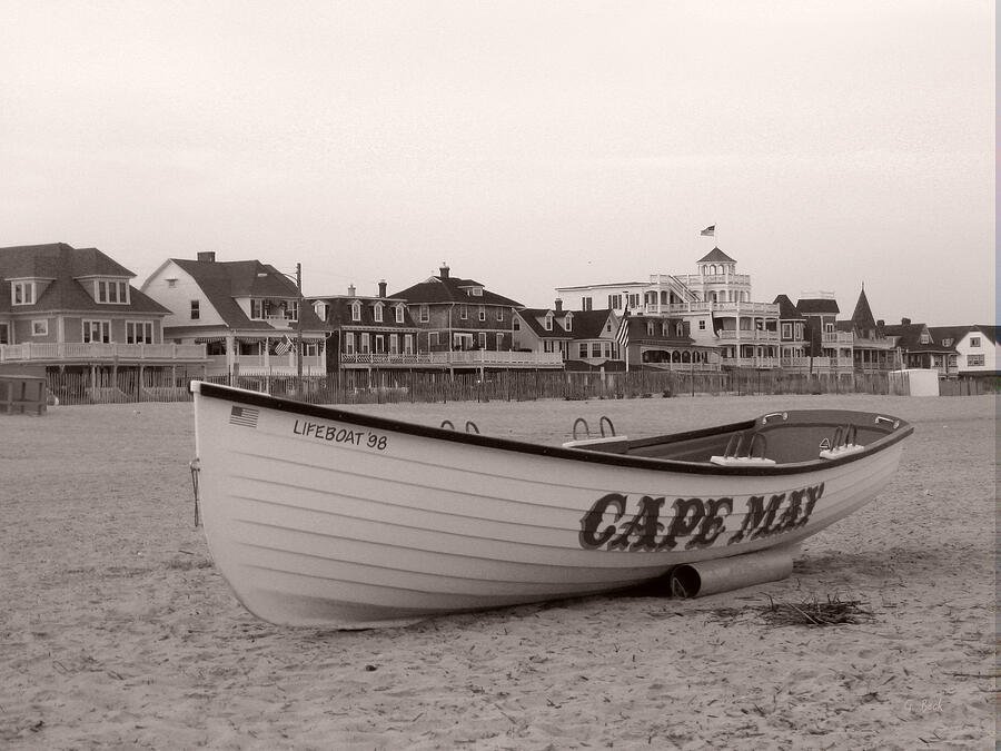 Cape May Evening, Monochrome  Photograph by Gordon Beck