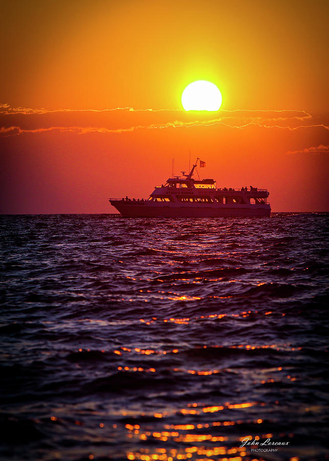 Cape May sunset 3 Photograph by John Loreaux