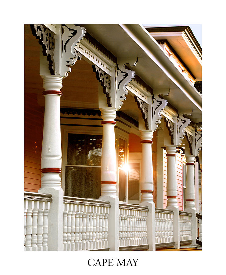 Cape May Victorian Architecture Golden Reflection Columns Photograph By ...