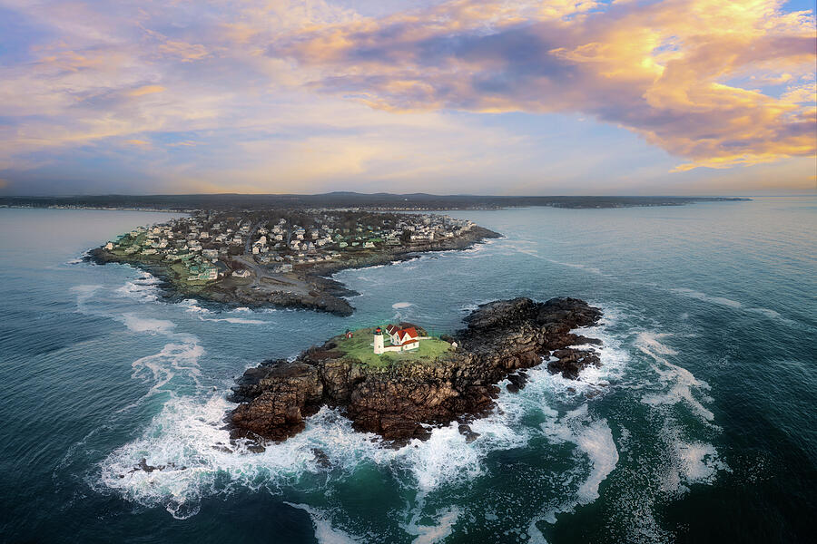 Lighthouse Photograph - Cape Neddick Awakens by Rick Berk