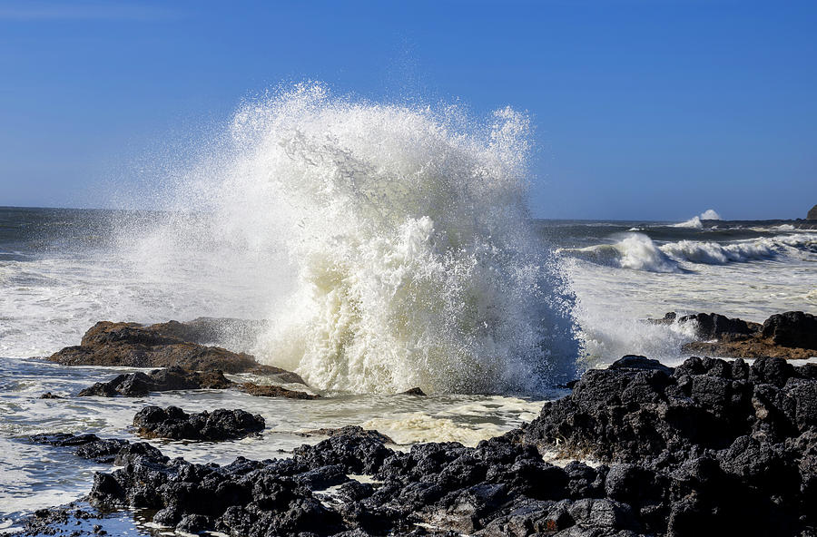 Cape Perpetua Crashing Wave 4 Photograph