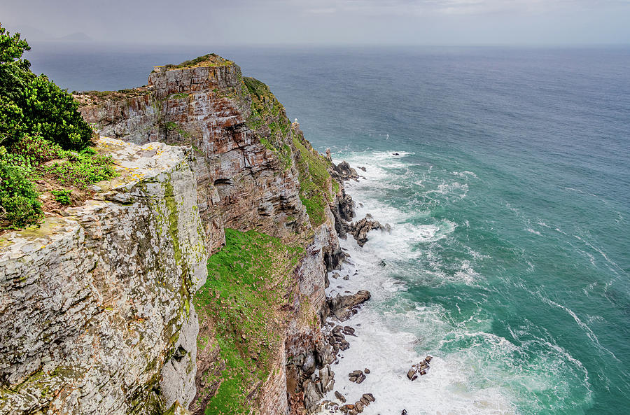Cape Point Cliffs, South Africa Photograph by Marcy Wielfaert