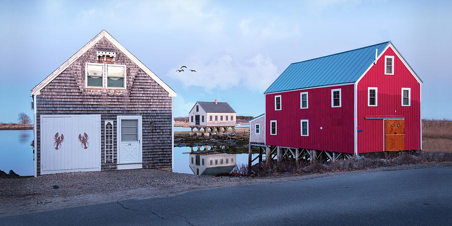 Sunset Photograph - Cape Porpoise Fish House at Sunset by Betty Denise